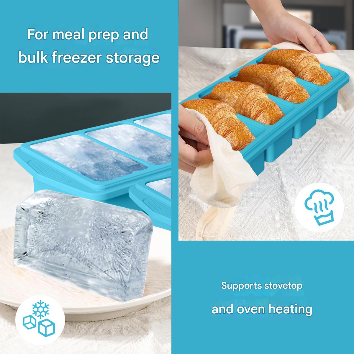 Large Silicone Ice Cube Mold w - đánh giá và giá Xl Food Storage Containers With Lids