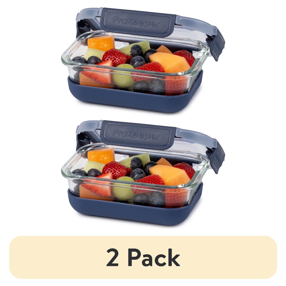 2 Pack 1.6 Cup Glass Food Stor - đánh giá và giá Storage Food Prep