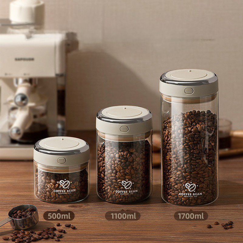 500/1100/1700ml Coffee Beans V - đánh giá và giá Food Storage Vacuum Seal