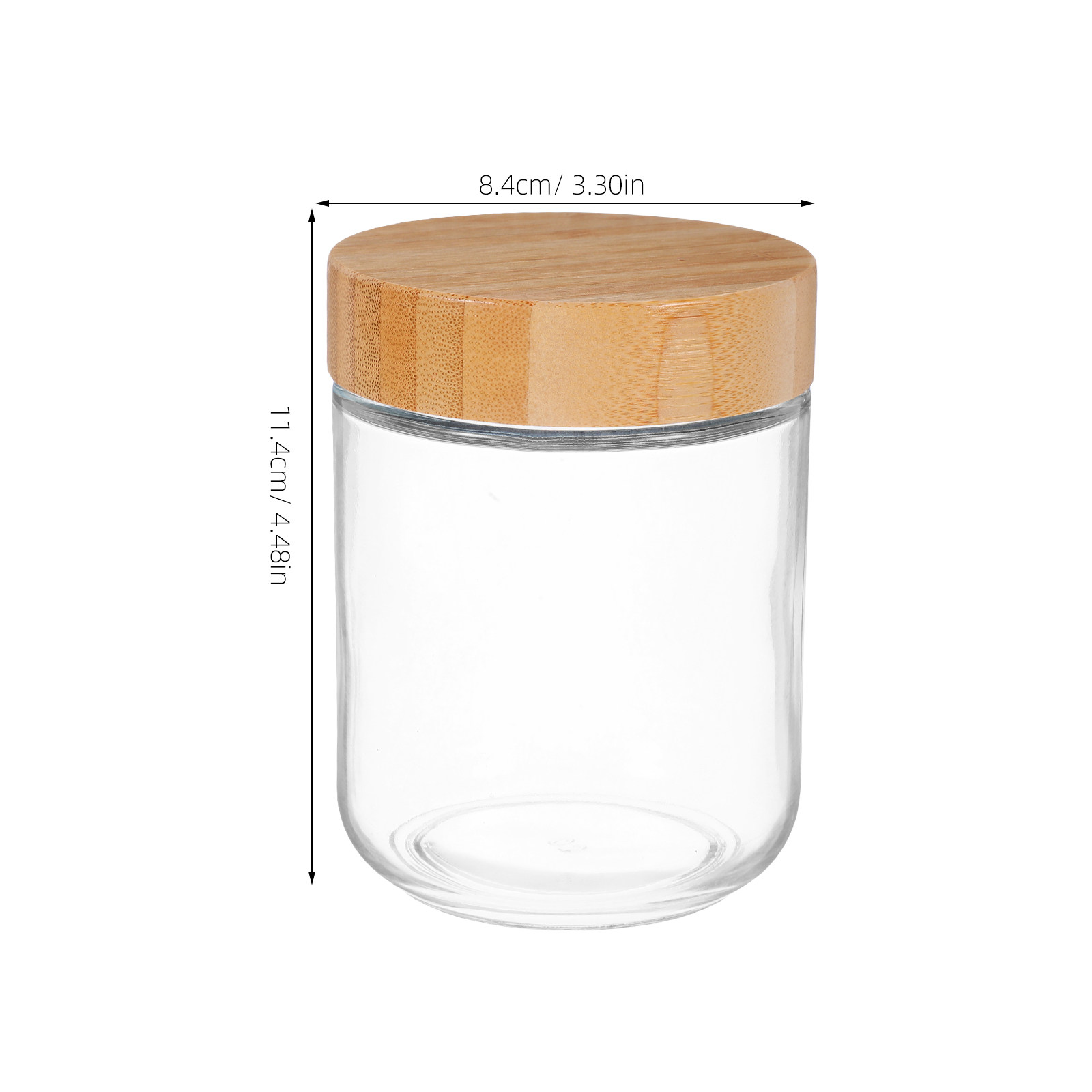 4Pcs Transparent Glass Jars wi - đánh giá và giá Food Storage Lid